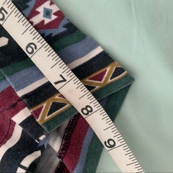 Vintage S. Roberts 80s Southwestern Flowy Boho Romper Button Back  size Medium - Picture 11 of 13